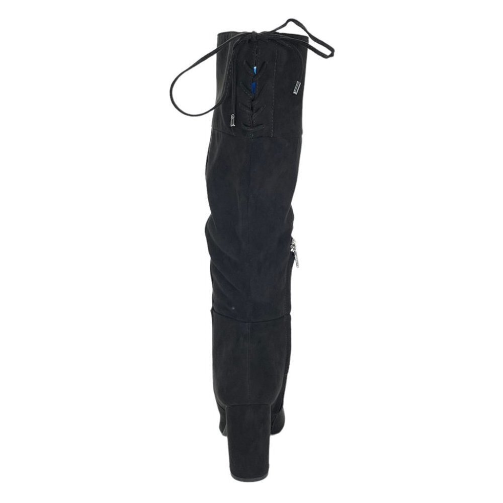 Kenneth Cole Reaction Corie Lace Microsuede Knee High Womens Size 10M - Picture 5 of 10